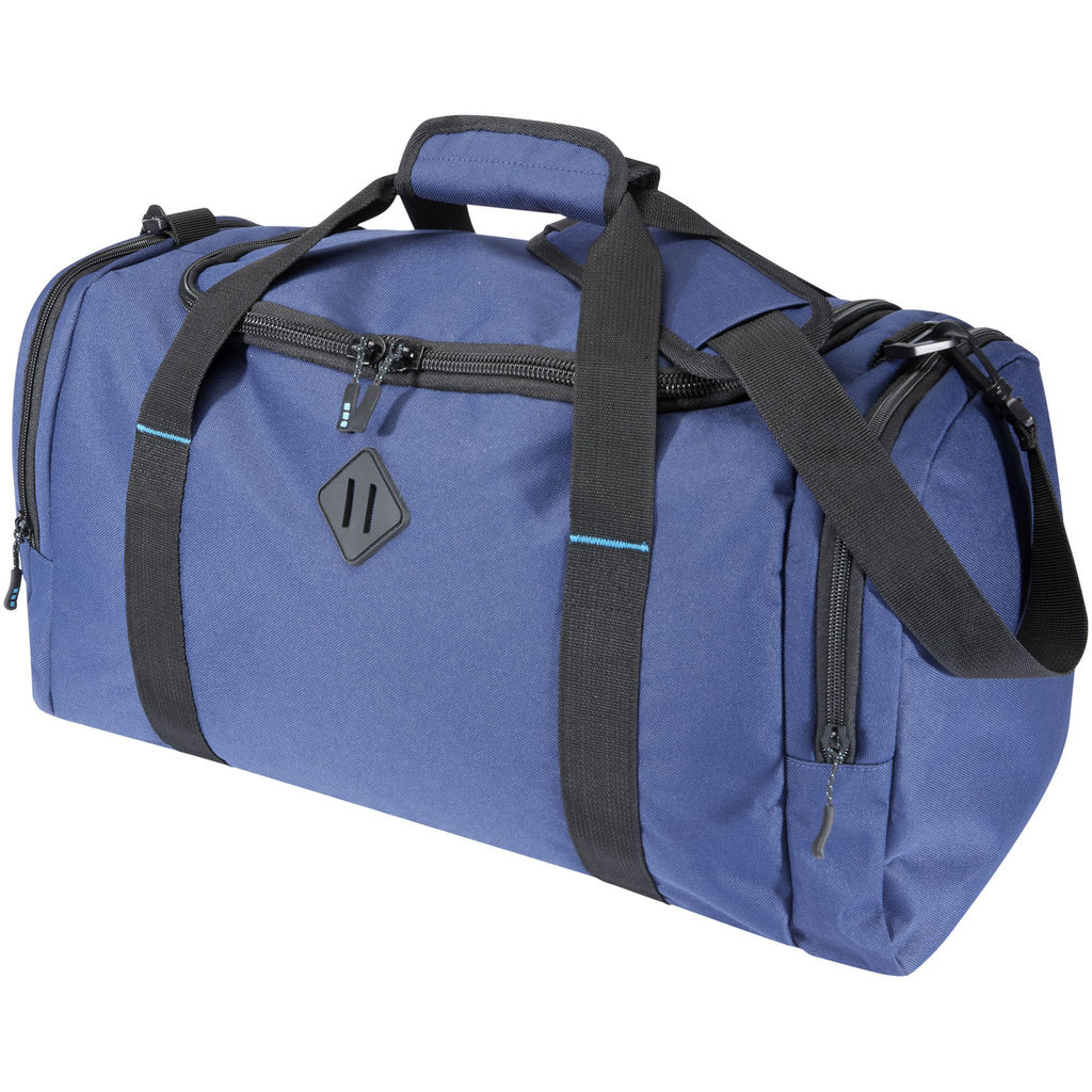 Спортивна сумка Repreve® Ocean об'ємом 35 л із переробленого ПЕТ-пластику, що відповідає стандарту GRS, колір темно-синій