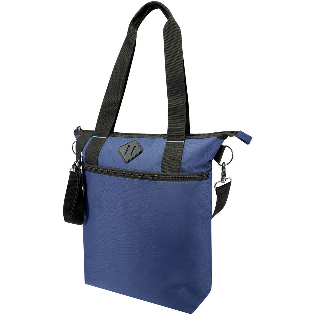Эко-сумка для 15-дюймового ноутбука Repreve® Ocean объемом 12 л из переработанного ПЭТ, соответствующего стандарту GRS, цвет темно-синий