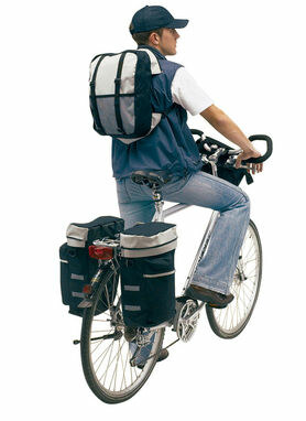 Комплект сумок BIKE чорний, сірий - 56-0230500- Фото №3