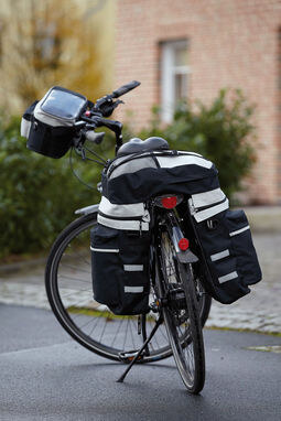 Комплект сумок BIKE чорний, сірий - 56-0230500- Фото №4