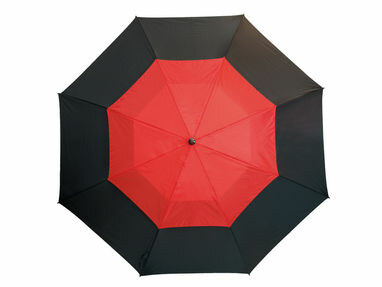 Парасолька типу гольф MONSUN чорний, червоний - 56-0104172- Фото №1