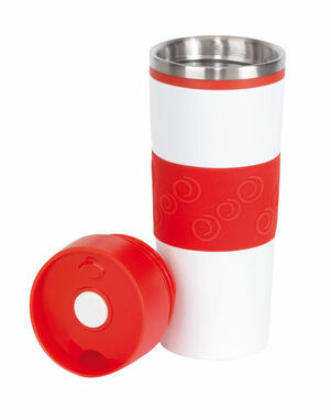 Термокружка ARABICA білий, червоний - 56-0304143- Фото №2 Термокружка ARABICA білий, червоний - 56-0304143- Фото №2