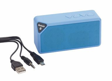 Динамик Bluetooth CUBOID синий - 56-0406212- Фото №1 Динамик Bluetooth CUBOID синий - 56-0406212- Фото №1