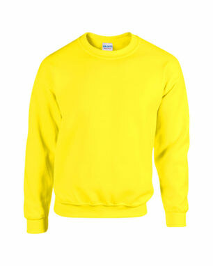 Свитер HB Crewneck флуорисцентный желтый  размер XXL - AP59041-20_XXL- Фото №1