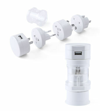 Адаптер для розетки Tribox белый - AP741480-01- Фото №1