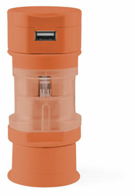 Адаптер для розетки Tribox оранжевый - AP741480-03- Фото №1