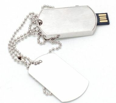 Флешка 8 Gb у вигляді військового жетона, металева - 170725-17-8- Фото №1