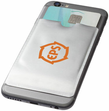 Гаманець для карт з RFID-чіпом для смартфона срібний - 13424601- Фото №2