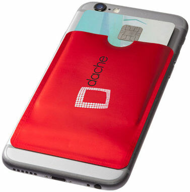 Гаманець для карт з RFID-чіпом для смартфона червоний - 13424602- Фото №2