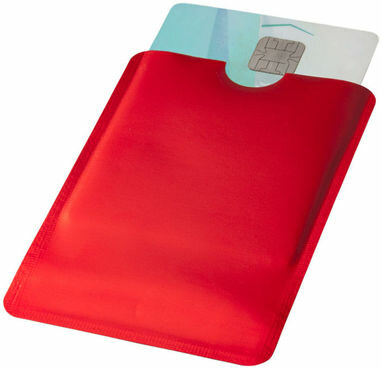 Гаманець для карт з RFID-чіпом для смартфона червоний - 13424602- Фото №5