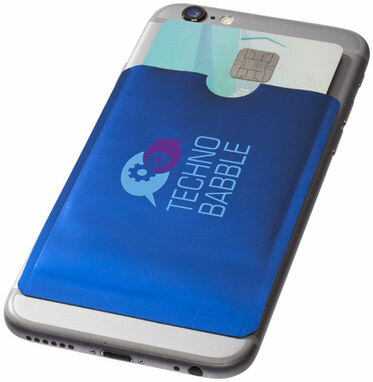 Гаманець для карт з RFID-чіпом для смартфона яскраво-синій - 13424603- Фото №2