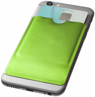 Гаманець для карт з RFID-чіпом для смартфона лайм - 13424604- Фото №1