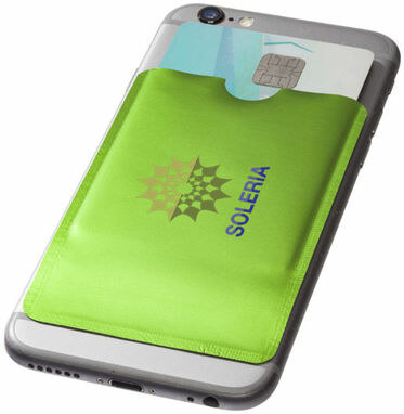 Гаманець для карт з RFID-чіпом для смартфона лайм - 13424604- Фото №2
