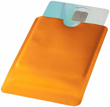 Гаманець для карт з RFID-чіпом для смартфона помаранчевий - 13424605- Фото №5