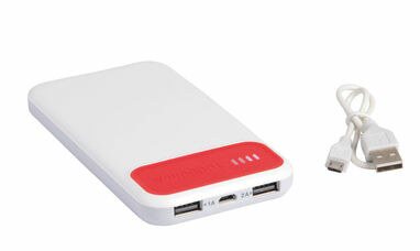 Power bank SILICON VALLEY білий, червоний - 56-1107240- Фото №1