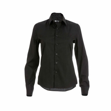 THC PARIS WOMEN. Жіноча сорочка popeline чорний  розмір XXL - 30152-103-XXL- Фото №1