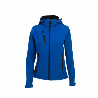 ZAGREB WOMEN. Женский SoftShell со съёмным капюшоном королевский синий  размер XL - 30181-114-XL- Фото №1