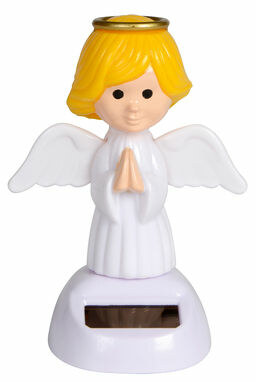 Фігурка на сонячній батареї ANGEL білий - 56-0410209- Фото №1