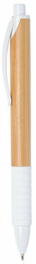 Ручка кулькова BAMBOO RUBBER коричневий, білий - 56-1101537- Фото №1 Ручка кулькова BAMBOO RUBBER коричневий, білий - 56-1101537- Фото №1
