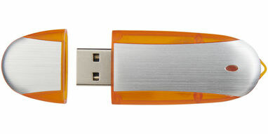 Флешка 4GB оранжевый, серебристый - 1Z30581G-4GB- Фото №2