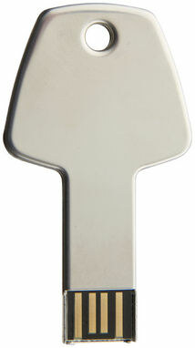 Флешка-ключ алюмінієва 8GB срібний - 1Z33390D-8GB- Фото №4