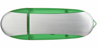 Флешка 8GB зелене яблуко, сріблястий - 1Z30580G-8GB- Фото №4