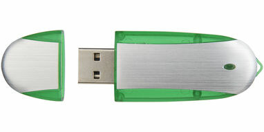 Флешка 16GB зелене яблуко, сріблястий - 1Z30580G-16GB- Фото №2