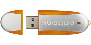 Флешка 16GB оранжевый, серебристый - 1Z30581G-16GB- Фото №6