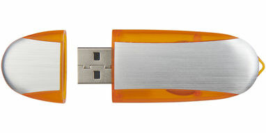 Флешка 32GB оранжевый, серебристый - 1Z30581G-32GB- Фото №5