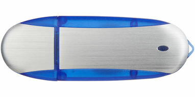 Флешка 16GB синий темный, серебристый - 1Z38702G-16GB- Фото №5