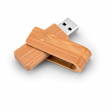 дерев'яна флешка 4GB натуральний - 97508.60-4GB- Фото №1