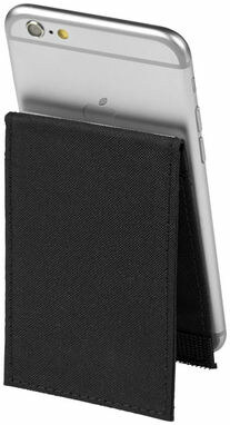 Чехол-подставка для телефона RFID сплошной черный - 13496900- Фото №9