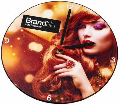 Годинник настінний Brite-Clock суцільний чорний - 21053200- Фото №1
