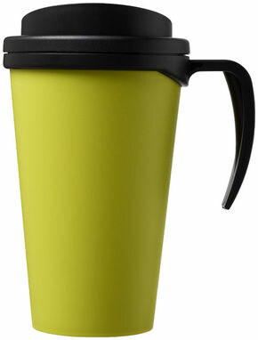 Термокружка Americano Grande лайм, суцільний чорний - 21000422- Фото №4