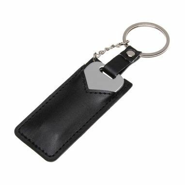 USB флешка на 8 Gb, металевий, в формі ключа,в шкіряному чохлі - 170714-05-08- Фото №2