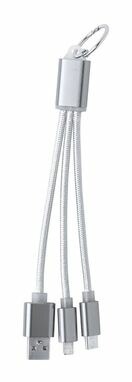 Кабель зарядний USB Scolt сріблястий - AP721102-21- Фото №1