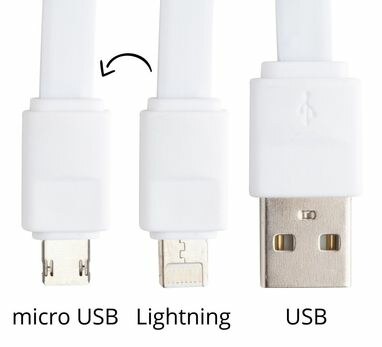 Кабель зарядний USB Stash білий - AP810422-01- Фото №3