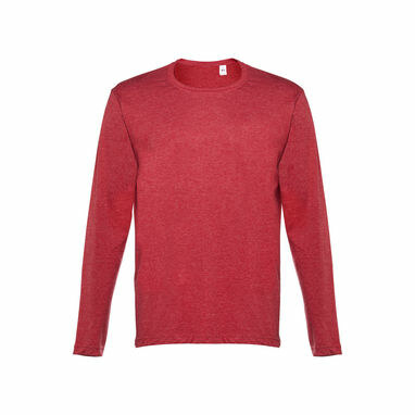 BUCHAREST. Мужская футболка с длинным рукавом матовый красный  размер XXL - 30124-195-XXL- Фото №2