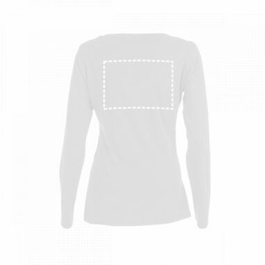 BUCHAREST WOMEN. Женская футболка с длинным рукавом белый  размер XL - 30125-106-XL- Фото №7