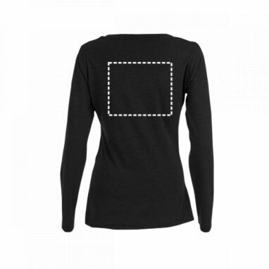 BUCHAREST WOMEN. Женская футболка с длинным рукавом матовый зеленый  размер XL - 30126-199-XL- Фото №7