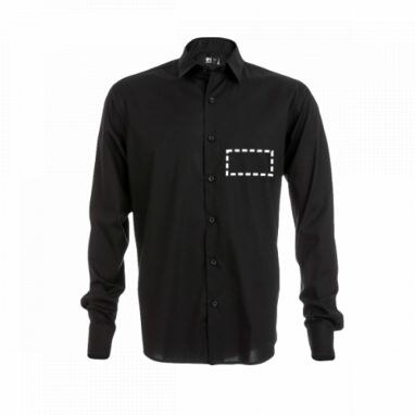 THC PARIS. Чоловіча сорочка popeline чорний  розмір XXL - 30151-103-XXL- Фото №4