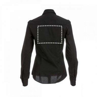 THC PARIS WOMEN. Жіноча сорочка popeline блакитний  розмір L - 30152-124-L- Фото №8