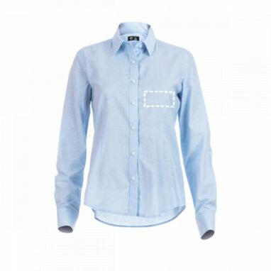 TOKYO WOMEN. Женская рубашка oxford голубой  размер L - 30154-124-L- Фото №4