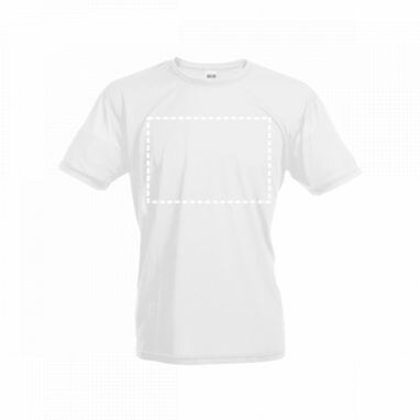 THC NICOSIA WH. Чоловіча спортивна футболка білий  розмір XL - 30192-106-XL- Фото №3