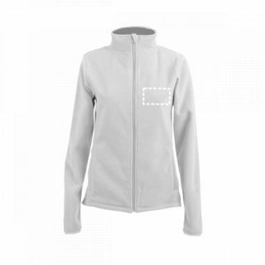 THC HELSINKI WOMEN WH. Жіноча флісова куртка з блискавкою білий  розмір M - 30205-106-M- Фото №3