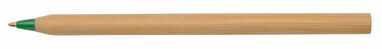 Ручка шариковая бамбуковая ESSENTIAL зелёный, коричневый - 56-1101940- Фото №1