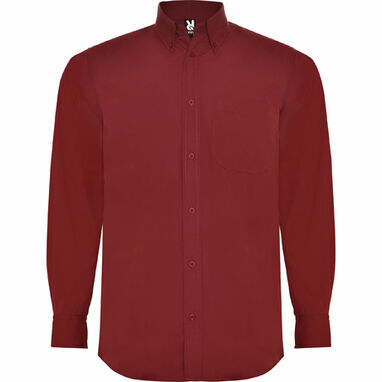 AIFOS L/S Сорочка чоловіча з довгим рукавом та кишенею гранатовий  розмір XXL - CM55040557- Фото №1