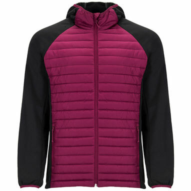 MINSK Куртка мужская комбинированная из двух тканей: burgundy, negro  размер 2XL - CQ1120056402- Фото №1