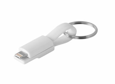 USB-кабель з роз'ємом 2 в 1 білий - 97152-106- Фото №1