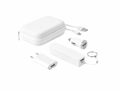 CHARGI. Набір з батареї і зарядних пристроїв USB білий - 97326-106- Фото №1
